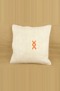 20"x20" inch,Handmade Hemp Kilim Pillow Cover. 50,50 - Turkish Kilim Pillow  $i