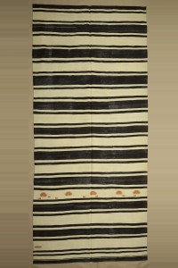 6x14 Minimalist DEcor Naturel Wool Kilim Rug 187,420 - Turkish Natural Rug  $i