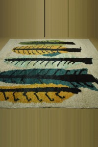 8x10 Pine Tree Hemp Rug 252,315 - Turkish Carpet Rug  $i