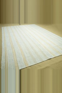 9x12 Grayish White Flat Weave Kilim Rug. 267,382 - Grey Turkish Rug  $i