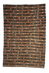 Antique Striped Kilim Rug 7x10 Feet 200,300 - Turkish Kilim Rug  $i