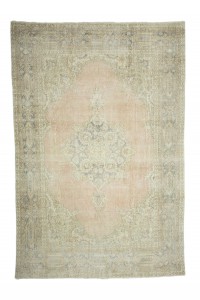 Faded Turkish Carpet Rug 7x10 212,317 - Oushak Rug  $i