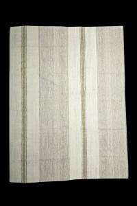 Gray And White Turkish Kilim Rug 8x10 Feet  230,305 - Grey Turkish Rug  $i