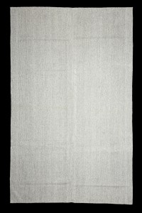 Grey Turkish Rug Grayish White Flat Weave Kilim Rug 6x10 Feet  190,304