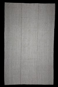 Grey Turkish Rug Grayish White Flat Weave Kilim Rug 7x12 Feet  216,356