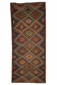 Long Decorative Turkish Kilim Rug 5x12 Feet 152,356 - Turkish Kilim Rug  $i