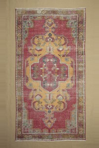 Old Carpet Rug 5x9 137,265 - Oushak Rug  $i