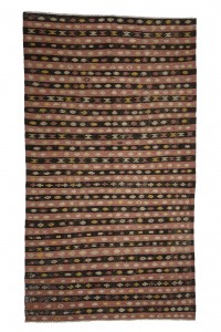 Old Turkish Striped Kilim Rug 6x10 177,314 - Turkish Kilim Rug  $i