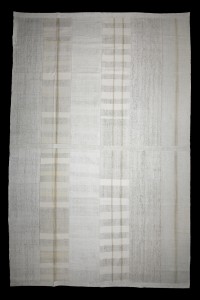 Oversized Turkish Cotton Kilim Rug 11x17 Feet  330,506 - Turkish Natural Rug  $i