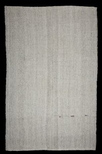 Plain Gray Turkish Kilim Rug 6x10 Feet 190,294 - Grey Turkish Rug  $i