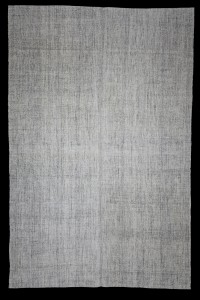 Plain Gray Turkish Kilim Rug 8x11 Feet  226,347 - Grey Turkish Rug  $i