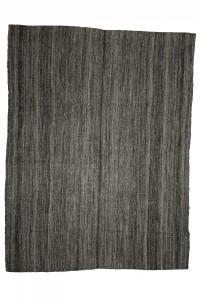 Grey Turkish Rug Primitive Striped Turkish Gray Kilim Rug 8x10 240,314