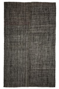 Primitive Turkish Gray Kilim Rug 8x12 Feet  230,367 - Grey Turkish Rug  $i