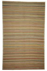 Striped Kilim Rug 6x10 Feet 188,298 - Turkish Kilim Rug  $i