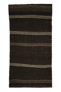 Striped Turkish Kilim Rug 5x10 Feet  163,316 - Goat Hair Rug  $i