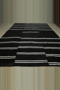 10x12 Minimalist Decor Black And White Rug. 303,380 - Goat Hair Rug $i