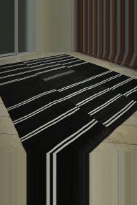 10x12 Minimalist Decor Black And White Rug. 303,380 - Goat Hair Rug $i