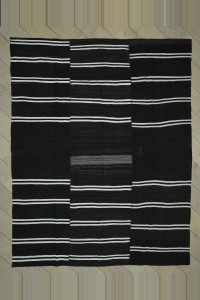 Goat Hair Rug 10x12 Minimalist Decor Black And White Rug. 303,380