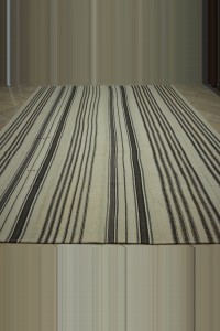 10x12 Minimalist Striped Wool Kilim Rug. 296,374 - Turkish Natural Rug $i