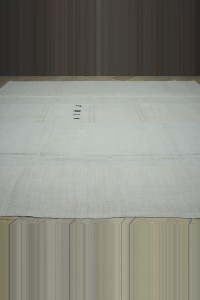 10x12 Plain White Hemp Kilim Rug. 310,366 - Turkish Hemp Rug  $i