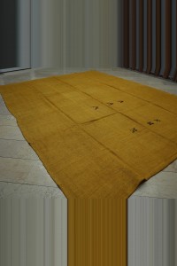 10x12 Saffron Color Overdye Hemp Rug 292,365 - Turkish Hemp Rug  $i