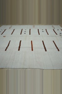 10x12 Striped vintage Hemp Kilim Rug. 297,345 - Turkish Hemp Rug $i