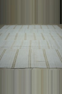 10x12 Summer Rug,Organic Hemp Kilim Rug. 305,365 - Turkish Hemp Rug  $i