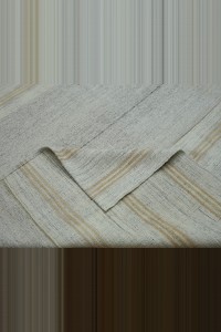 10x13 Minimalist Striped Gray Kilim Rug. 290,380 - Grey Turkish Rug $i