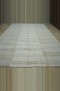 10x13 Modern Striped Beige Hemp Kilim Rug. 302,405 - Turkish Hemp Rug $i