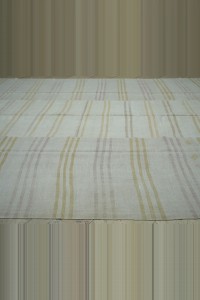 10x13 Modern Striped Beige Hemp Kilim Rug. 302,405 - Turkish Hemp Rug $i