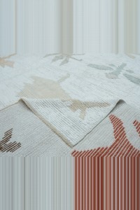 10x15 Fall Leaves Pattern White Hemp Carpet Rug 300,456 - Turkish Carpet Rug $i