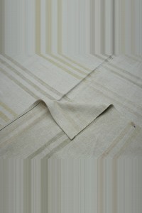 14x15 Square Size Minimalist Stripe Vintage Hemp Rug. 414,446 - Turkish Hemp Rug $i