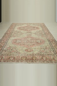 1900s Century Pattern Turkish Rug 7x10 198,296 - Oushak Rug $i