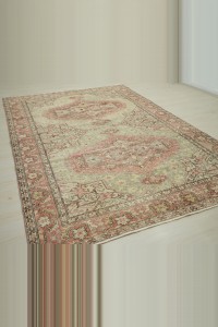 1900s Century Pattern Turkish Rug 7x10 198,296 - Oushak Rug $i