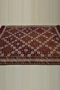 1920s Old Embroidered Bergama Cicim Kilim Rug  162,230 - Turkish Kilim Rug  $i