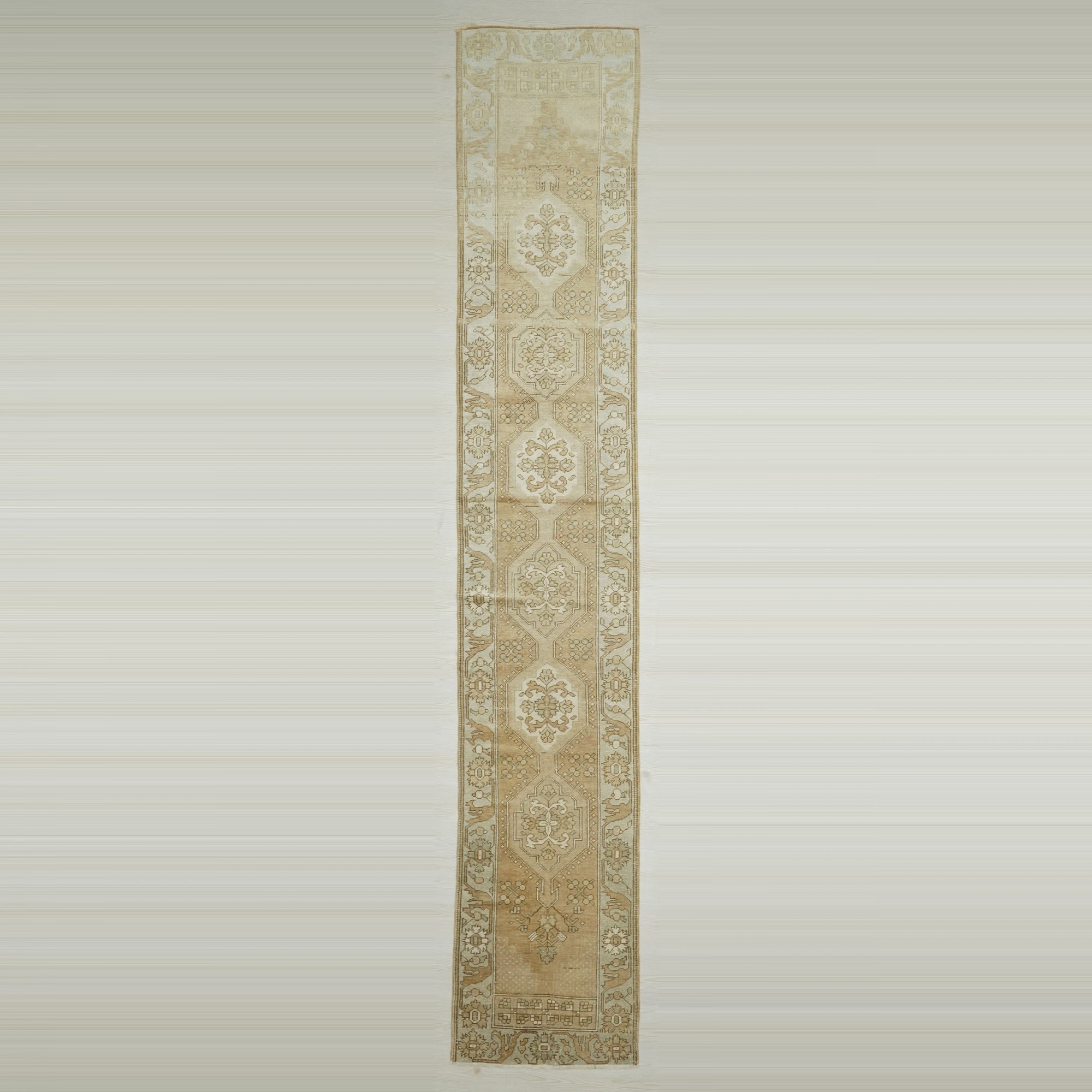 2.3x12.6 Wash Out Yahyalı Carpet Rug. 71,407 - Turkish Rug Runner