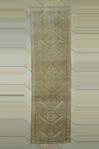 Turkish Rug Runner 2.5x10 Vintage Persian Carpet Rug Runner 85,300