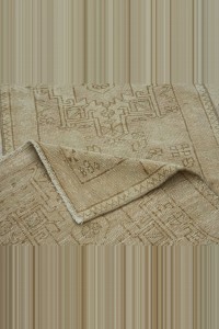 2.5x12 Brown Beige Persian Vintage Rug Runner 75,373 - Turkish Rug Runner $i