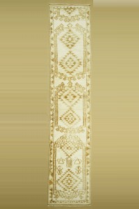 Turkish Rug Runner 2,5x14 Natural Wool And Color Carpet Rug Runner 83,424
