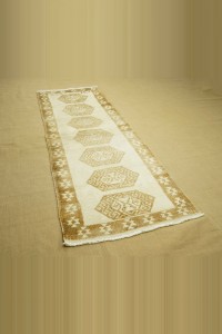 2,5x8 Natural Carpet Rug Runner 82,237 - Turkish Rug Runner  $i
