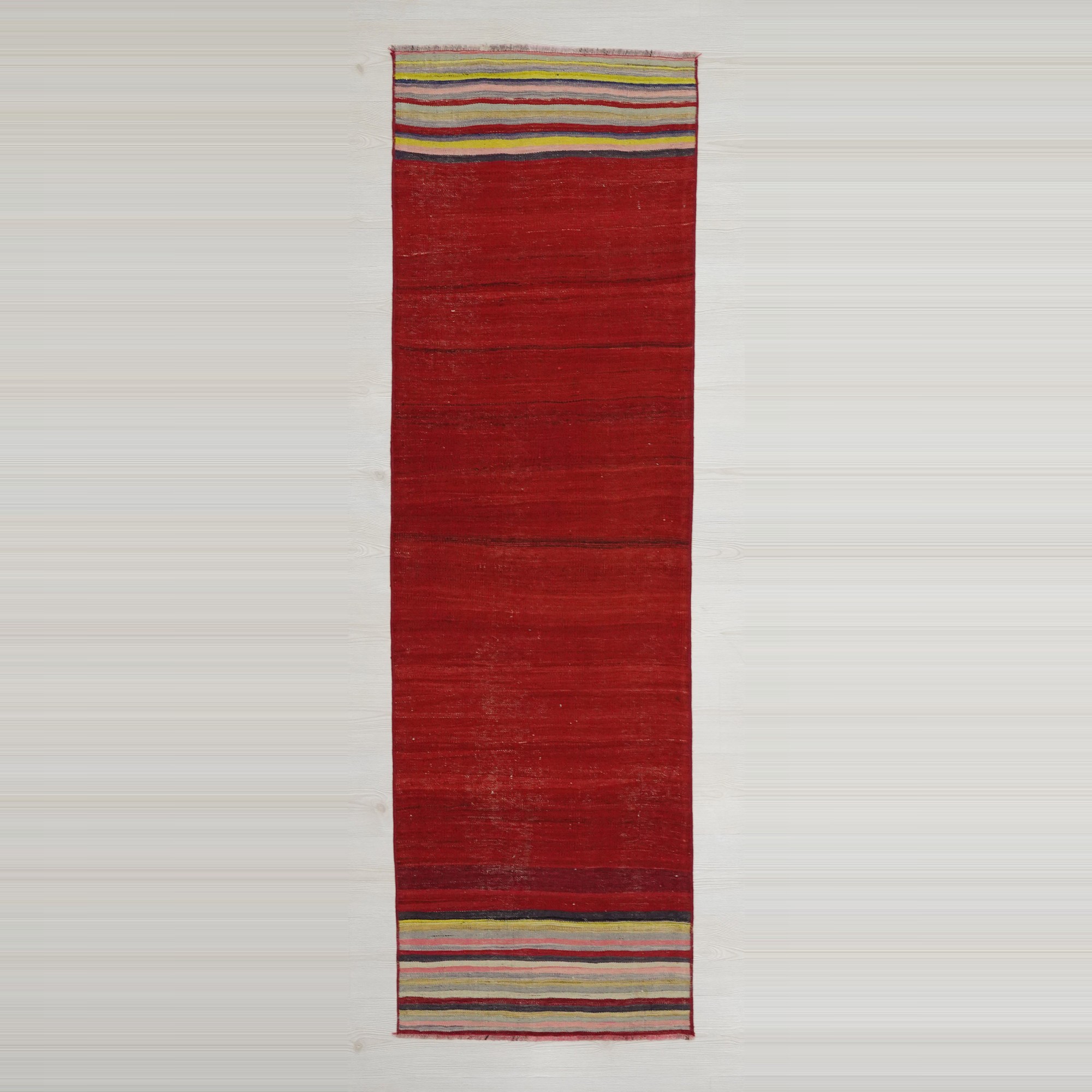2.5x8 Red Gordes Kilim Rug Runner 73,238 - Turkish Rug Runner