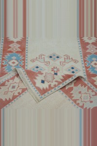 2.5x9 Wool Vintage Oushak Rug Runner 77x280 - Turkish Rug Runner $i