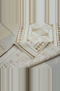 2.6x12 Brown White Turkish Rug Runner 80,368 - Turkish Rug Runner $i