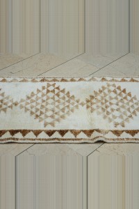 2.6x12 Brown White Turkish Rug Runner 80,376 - Turkish Rug Runner $i