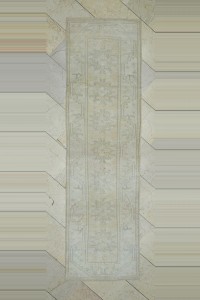 2.6x9 Wool Vintage Turkish Oushak Rug Runner. 80,285 - Turkish Rug Runner $i