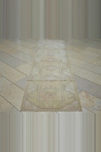 2.6x9 Wool Vintage Turkish Rug Runner. 80,285 - Turkish Rug Runner $i