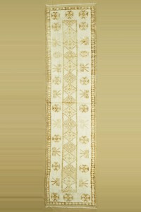 Turkish Rug Runner 2,7x12 Natural Wool Rug Runner 83,370