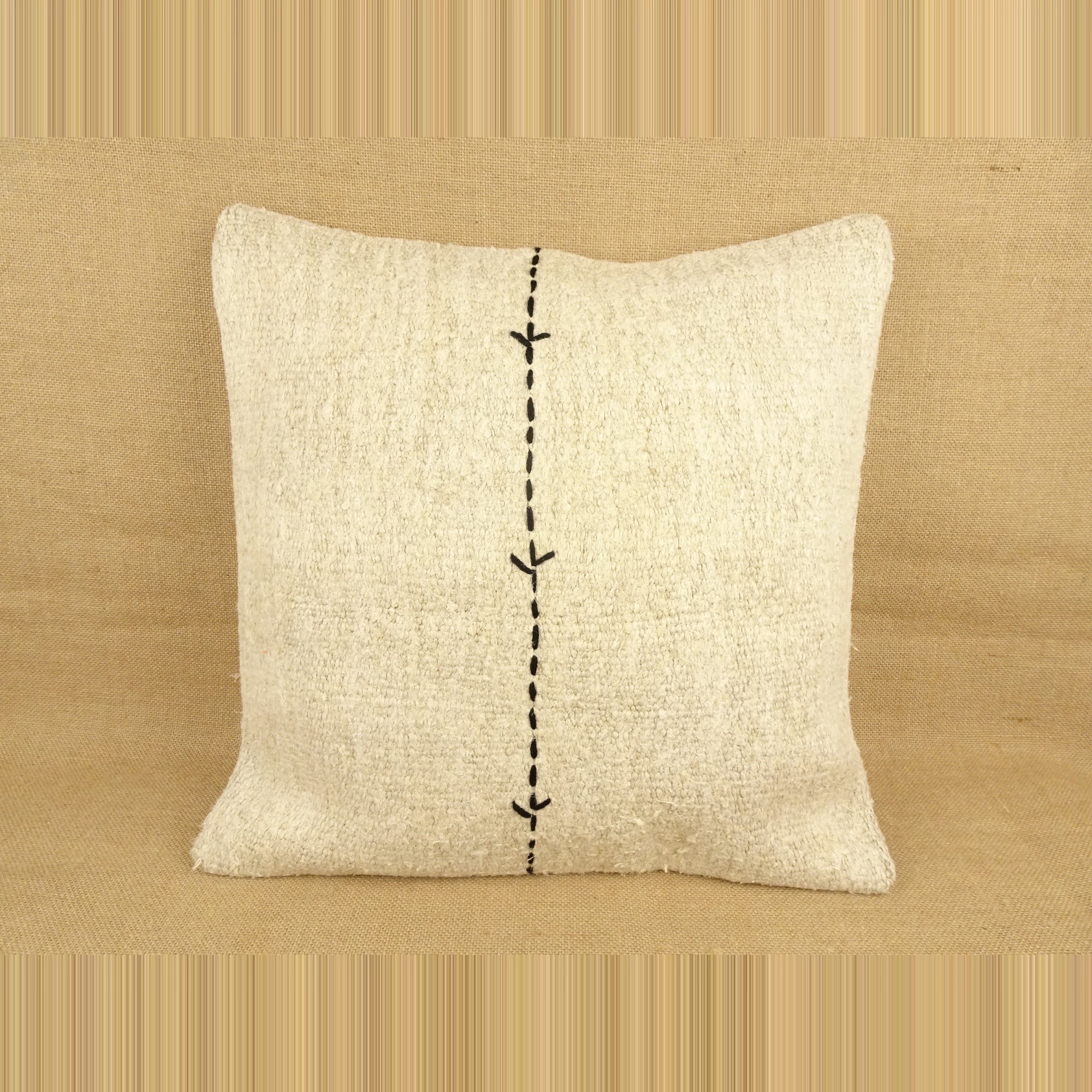 20"x20" inch Handmade Hemp Kilim Pillow. 50,50 - Turkish Kilim Pillow