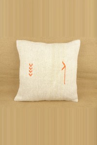 Turkish Kilim Pillow 20"x20" inch,Handmade Hemp Kilim Pillow Cover. 50,50