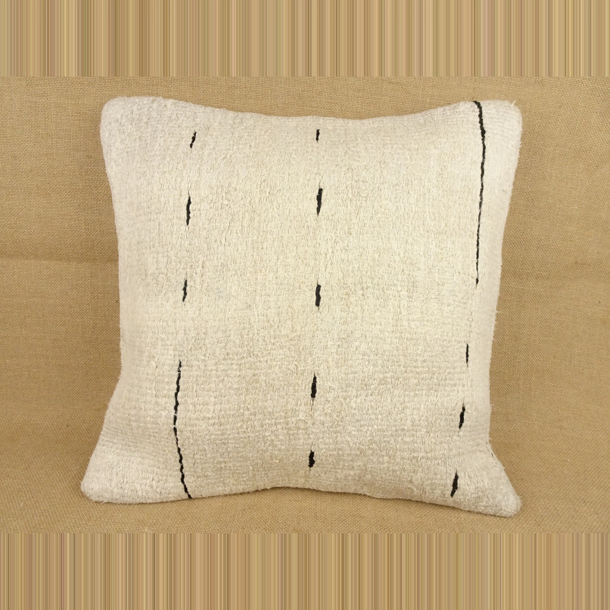 20"x20" inch Handmade Hemp Kilim Pillow Cover. 50,50 - Turkish Kilim Pillow